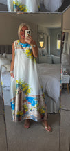 Load image into Gallery viewer, The Amalfi lemon satin dress with pockets
