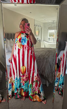 Load image into Gallery viewer, The Bali striped tie neck maxi
