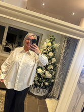 Load image into Gallery viewer, The zeta Otto 100% cotton diamanté shirt
