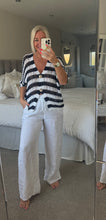 Load image into Gallery viewer, The Bora Bora striped crochet cardigan
