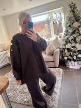 Load image into Gallery viewer, The Libby gold button trouser suit with pockets
