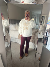 Load image into Gallery viewer, The supersoft high waisted flares in wine
