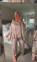 Load image into Gallery viewer, The meadow embroidered silk trouser suit
