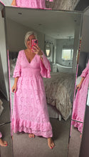 Load image into Gallery viewer, The Ibiza boho broaderie anglais cotton gypsy dress
