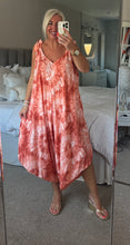 Load image into Gallery viewer, The Ibiza boho tie dye tie shoulder jumpsuit
