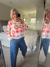 Load image into Gallery viewer, The Lottie flower crochet top
