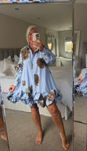 Load image into Gallery viewer, The zeta Otto floral striped shirt dress
