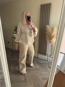 SALE The Ecru straight leg Jeans (no return on sale items )
