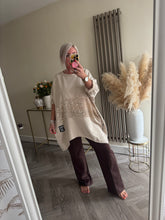 Load image into Gallery viewer, The black label dip hem sequin jersey tunic with zip detailing
