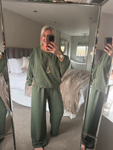 Load image into Gallery viewer, The chiffon pinstripe trouser suit
