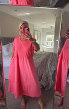 Load image into Gallery viewer, The Ibiza ribbed t shirt dress with pockets
