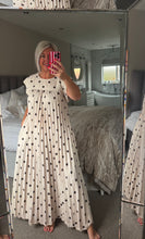 Load image into Gallery viewer, The Pleated polka dress with pockets
