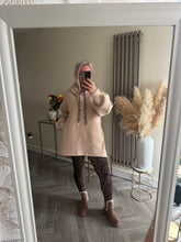Load image into Gallery viewer, The fleece lined hoodie with animal print detail &amp; pockets
