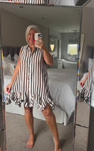 Load image into Gallery viewer, The Zeta Otto striped frill dress
