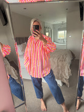 Load image into Gallery viewer, The Lulu neon striped shirt
