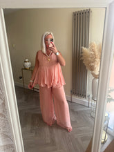 Load image into Gallery viewer, SALE The Bora Bora jersey lined silk frill top (no return on sale items)
