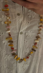 The boho stone/bead necklace