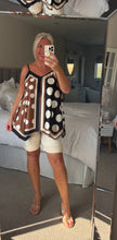 Load image into Gallery viewer, SALE The satin spot strappy vest top (no return on sale items)
