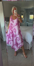Load image into Gallery viewer, The Ibiza boho tie dye tie shoulder jumpsuit

