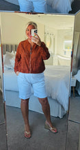 Load image into Gallery viewer, The 100% cotton Broaderie anglais zip jacket
