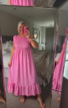 Load image into Gallery viewer, The Georgie gingham shirred dress
