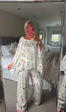 Load image into Gallery viewer, The meadow embroidered silk trouser suit
