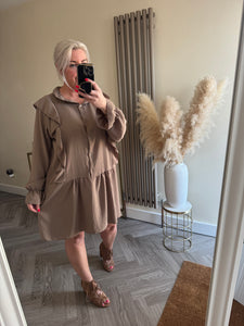 SALE The chiffon frill dress (No return on sale items)