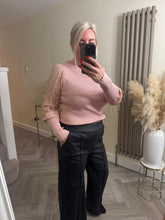 Load image into Gallery viewer, The sequin sleeve ribbed knit
