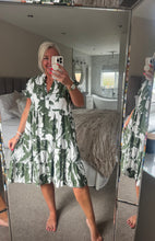 Load image into Gallery viewer, The Botanical frill sleeve smock dress

