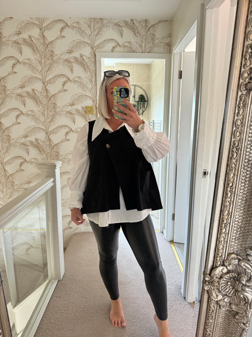 The luxe jersey wrap front swing waistcoat