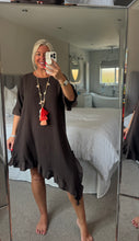 Load image into Gallery viewer, The Hopsack a symmetrical frill dress
