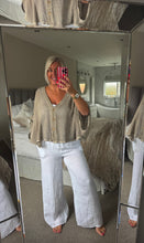 Load image into Gallery viewer, The Ibiza waffle button detail top/jacket
