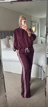 Load image into Gallery viewer, The Sports Luxe stripe seam puff hem tracksuit
