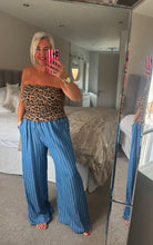 Load image into Gallery viewer, The Animal print jersey shirred bandeau top
