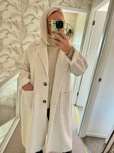 The chevron coat (longer length)