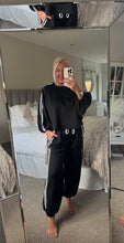 Load image into Gallery viewer, The sports luxe jersey stripe tracksuit
