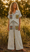 Load image into Gallery viewer, The Ibiza striped trouser suit
