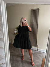 Load image into Gallery viewer, The tiered cord smock dress with pockets
