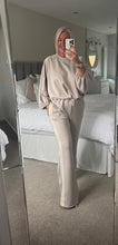 Load image into Gallery viewer, The Sports Luxe stripe seam puff hem tracksuit
