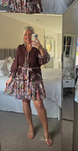 Load image into Gallery viewer, The Floral tie waist tiered dress with button detailing
