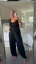 Load image into Gallery viewer, The saints ribbed t shirt jumpsuit with pockets
