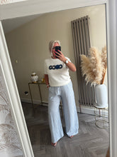 Load image into Gallery viewer, SALE The striped linen trousers with pockets (no return on sale items)
