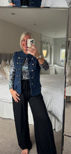Load image into Gallery viewer, The Stretch denim military waistcoat
