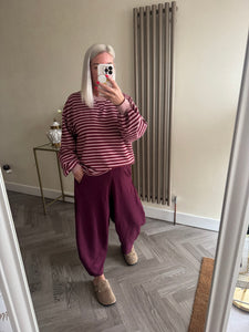 The striped jersey tops