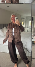 Load image into Gallery viewer, The faux suede military jacket
