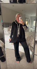 Load image into Gallery viewer, The Black label animal print hoodie

