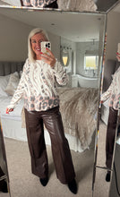 Load image into Gallery viewer, The Marissa fine knit animal print top
