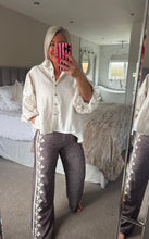 Load image into Gallery viewer, The Ibiza embroidered leg trousers
