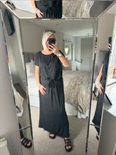 Load image into Gallery viewer, SALE The drawstring tie waist jersey dress (no return on sale items)
