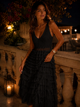 Load image into Gallery viewer, The Bora Bora crochet tulle dress
